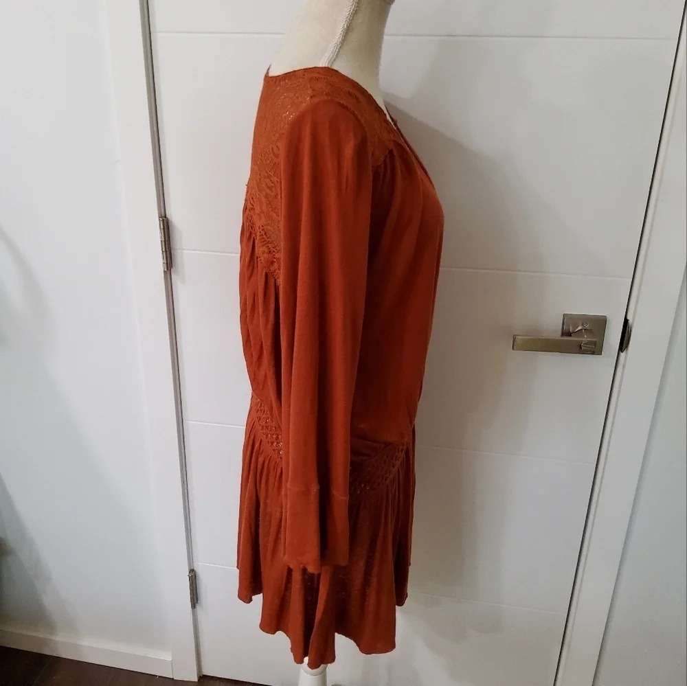 Free People Moonlight Romantic Drop Waist Tunic Size S